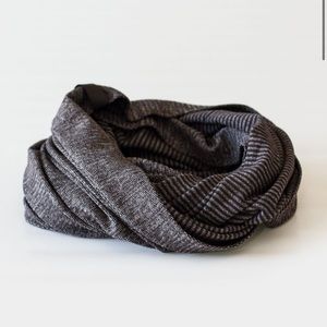 Lululemon Vinyasa Scarf Mini Check Pique Black Pique